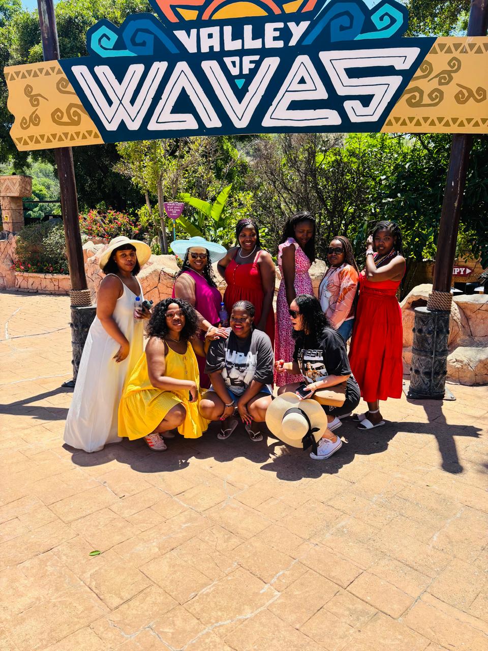A group of Host with the Utmost women together at Valley of Waves